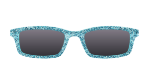 The Polarized Aquamarine Sparkle Sun Top