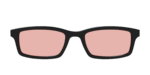 The Black With Coral Pink Lens