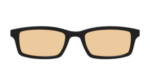 The Black With Umber Brown Lens