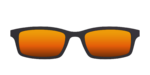 The Polarized Orange Reflective Sun Top