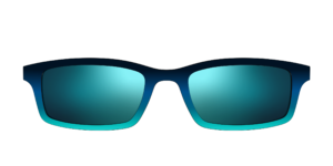 The Polarized Royal Blue to Seafoam Gradient Sun Top