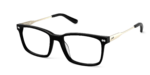The Kirby - Black Acetate Gold Metal