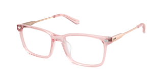 The Kirby - Pink Clear Acetate Rose Gold Metal