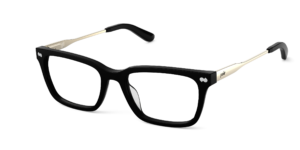 The Larkin - Black Acetate Gold Metal