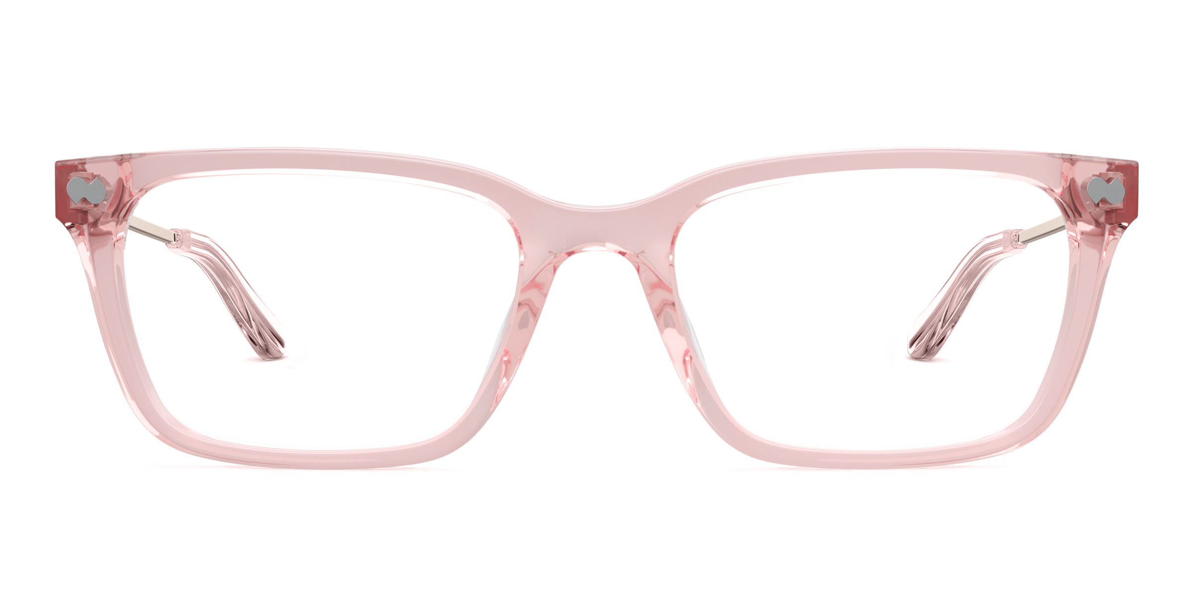 The Larkin - Pink Clear Acetate Rose Gold Metal - Image 2