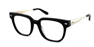 The Murphy - Black Acetate Gold Metal