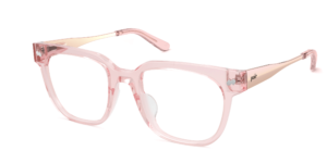 The Murphy - Pink Clear Acetate Rose Gold Metal