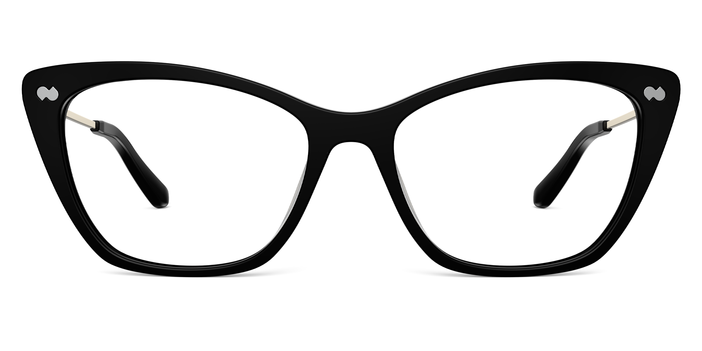 The Wanda - Black Acetate Gold Metal - Image 2