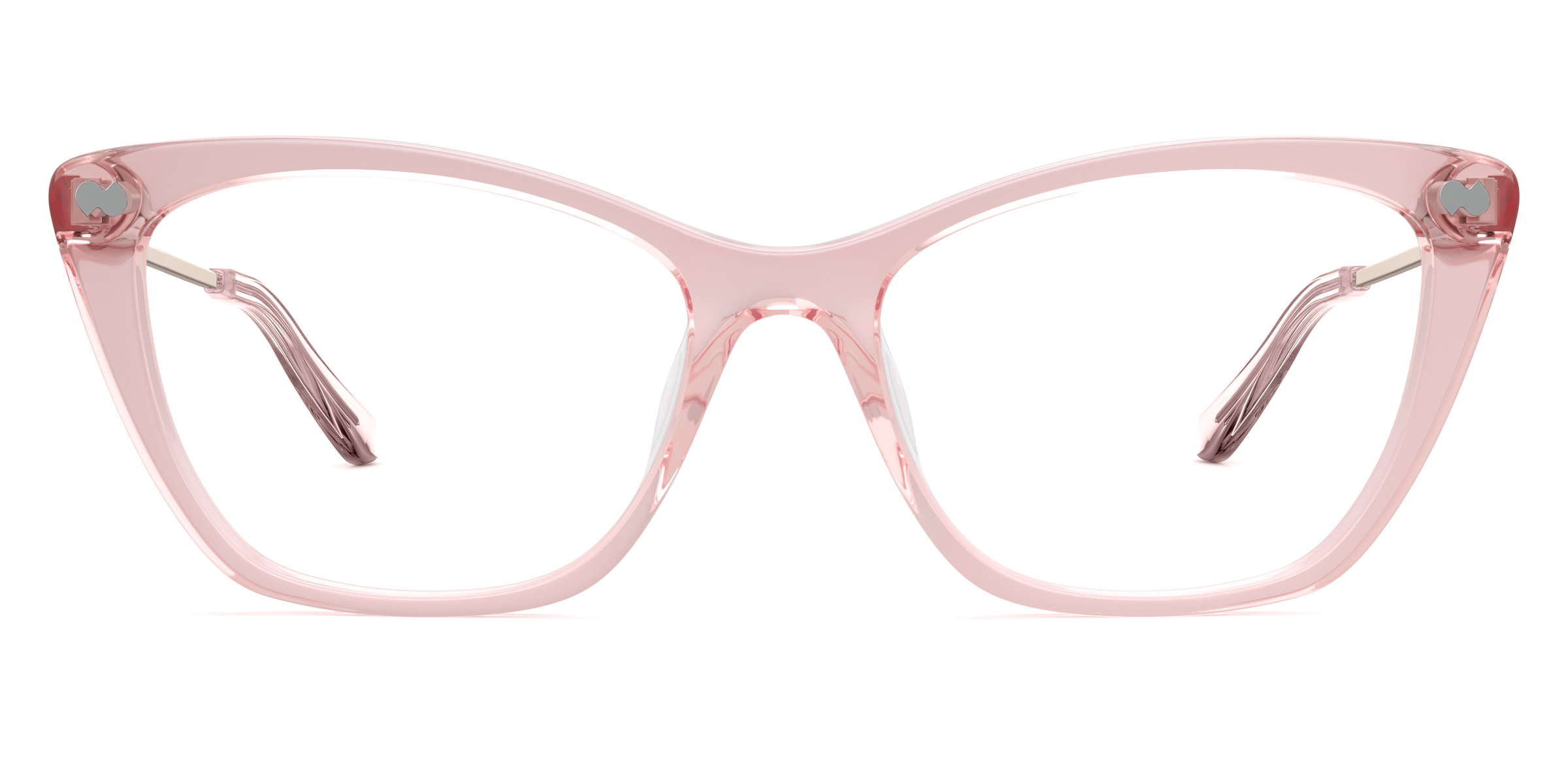 The Wanda - Pink Clear Acetate Rose Gold Metal - Image 2