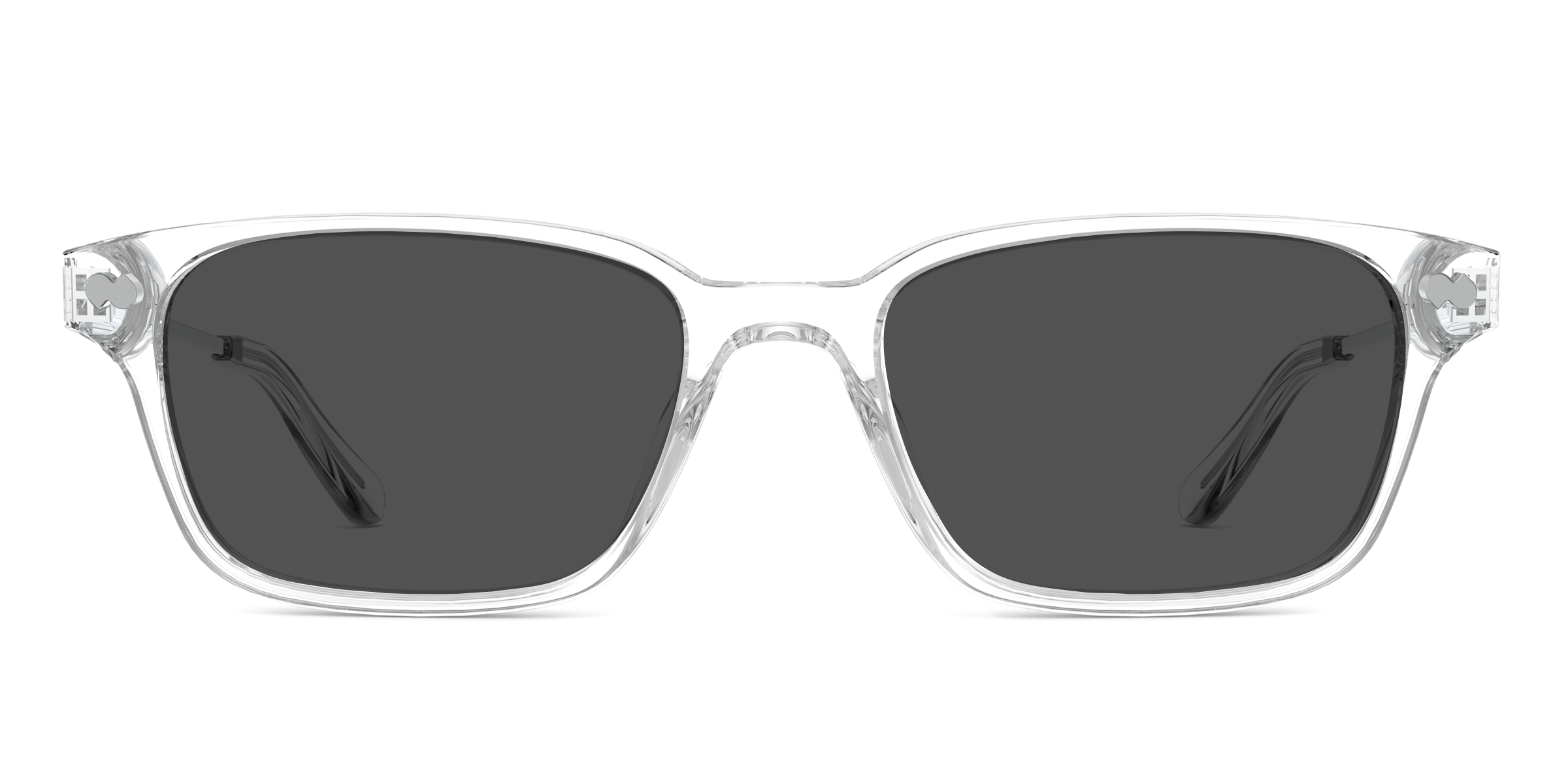 The Finley - Crystal Clear Acetate Silver Metal - Image 4
