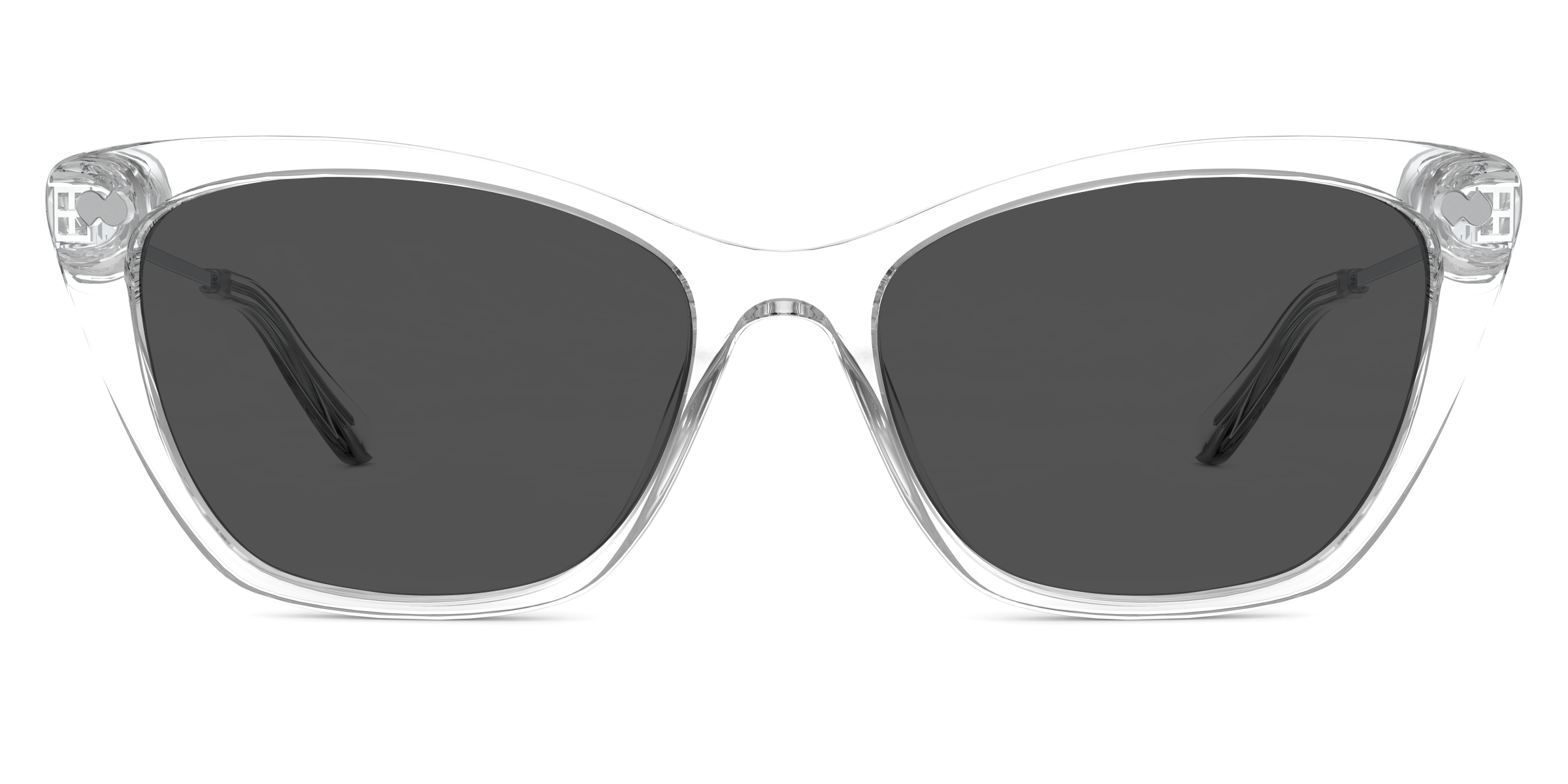 The Wanda - Crystal Clear Acetate Silver Metal Sun - Image 3