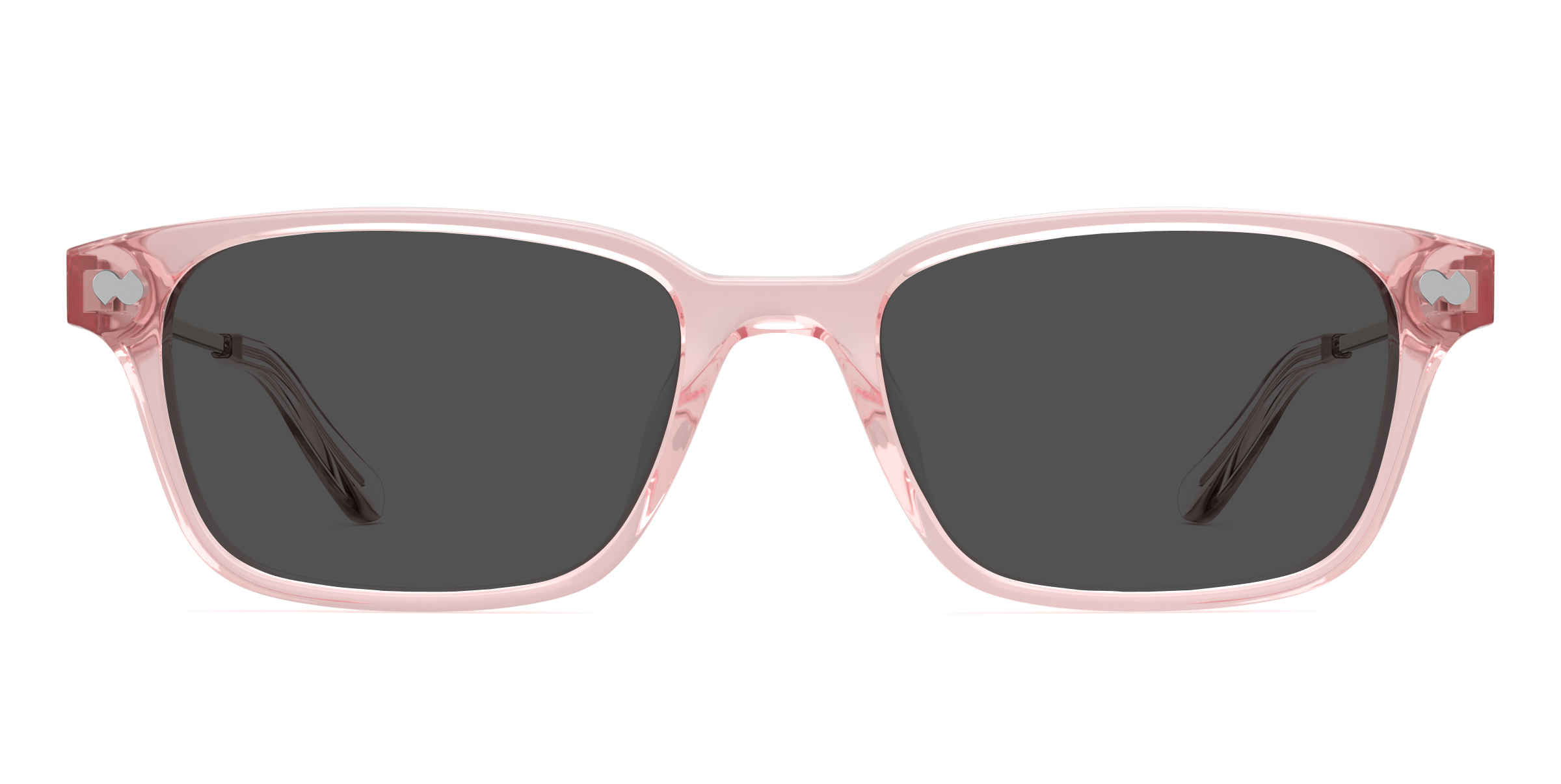 The Finley - Pink Clear Acetate Rose Gold Metal Sun - Image 3