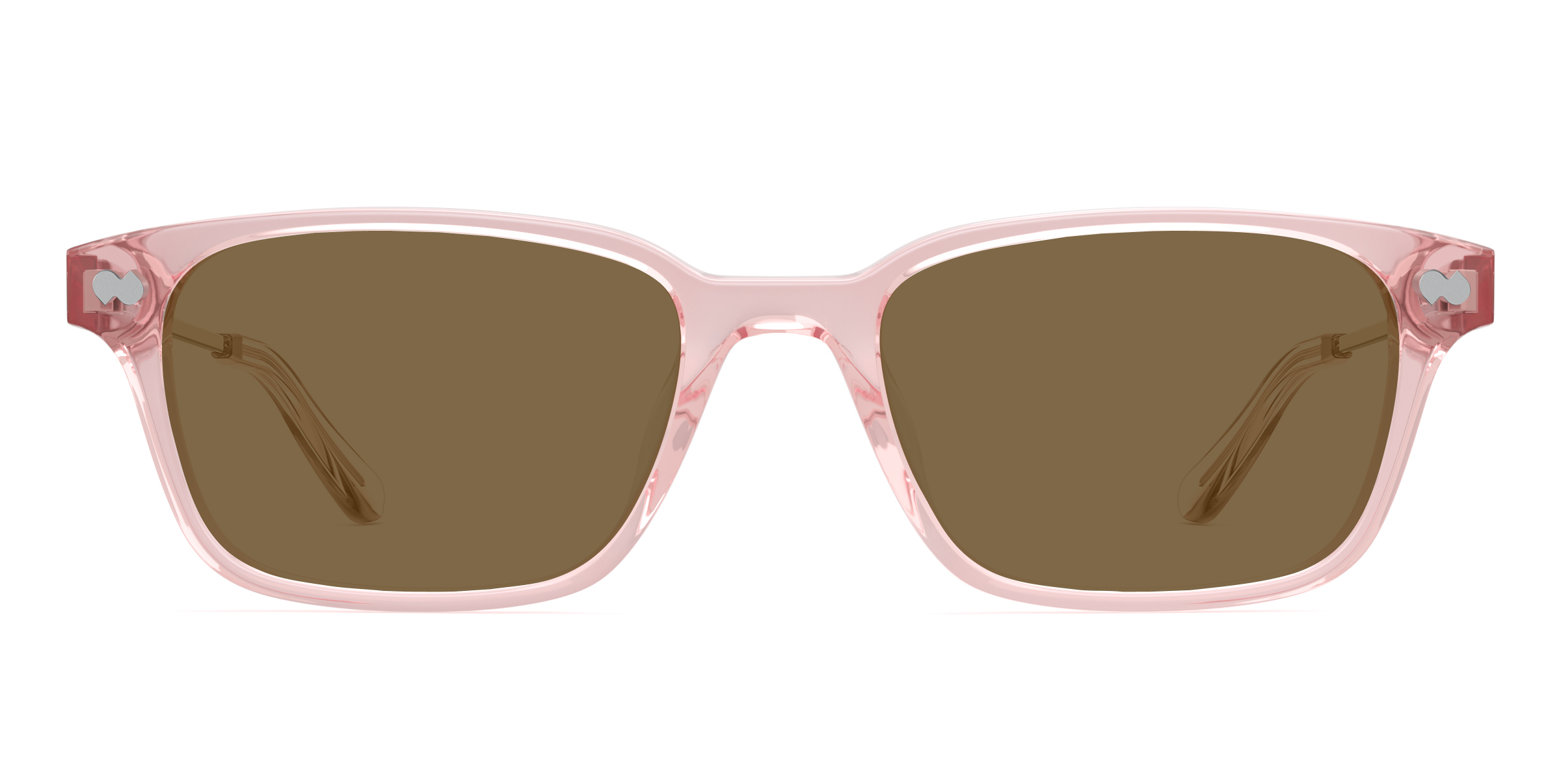 The Finley - Pink Clear Acetate Rose Gold Metal Sun - Image 4