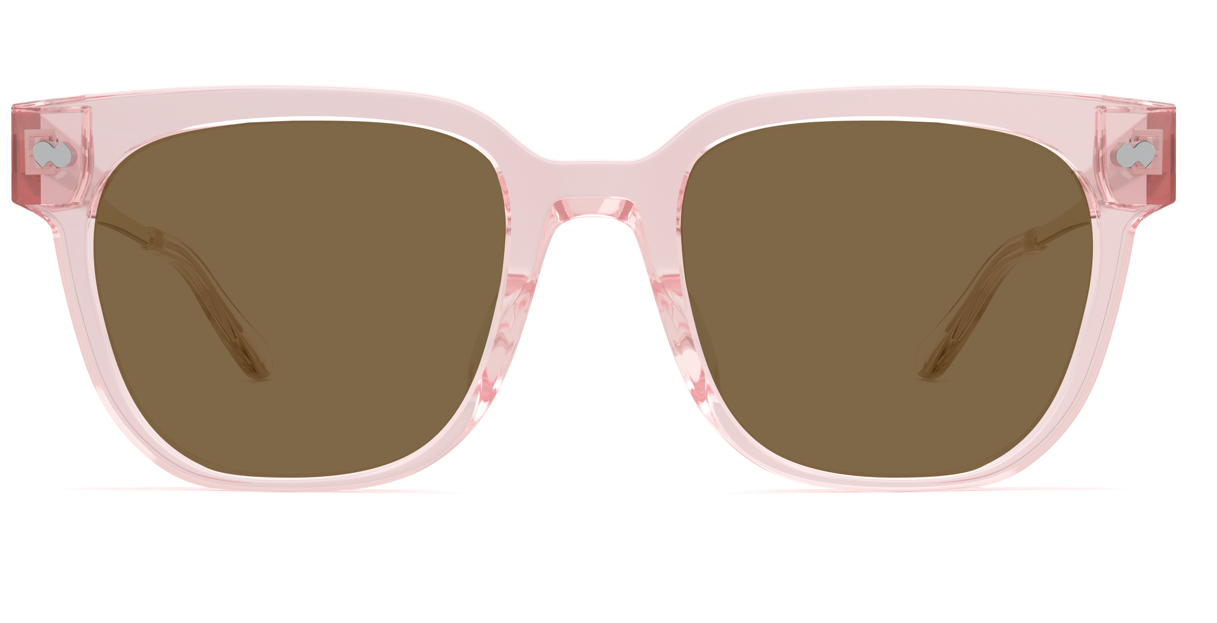 The Murphy - Pink Clear Acetate Rose Gold Metal Sun - Image 4