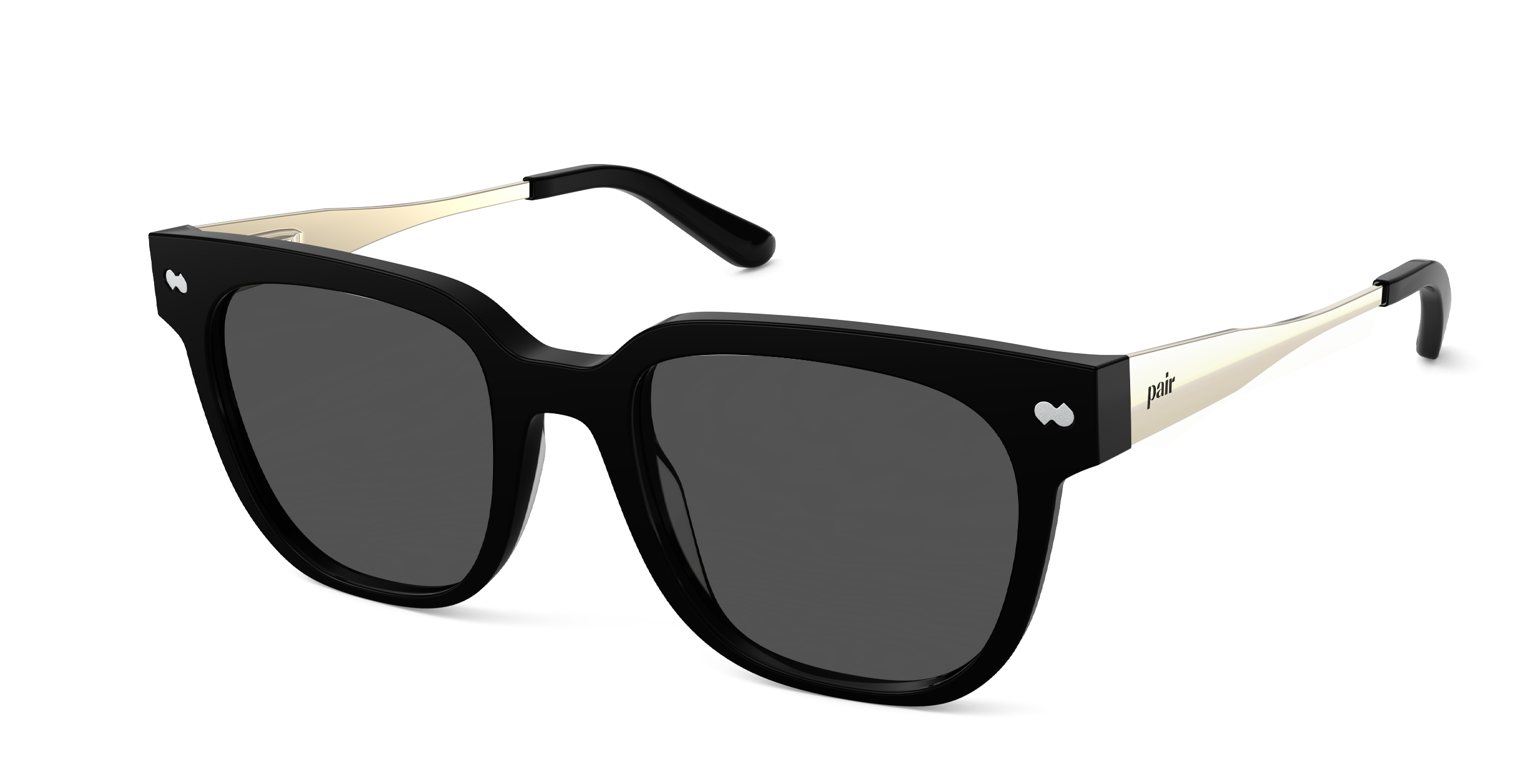 The Murphy - Black Acetate Gold Metal Sun
