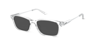 The Finley - Crystal Clear Acetate Silver Metal Sun