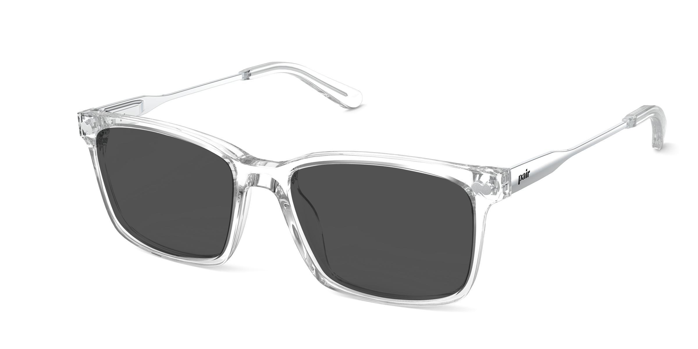 The Kirby - Crystal Clear Acetate Silver Metal Sun