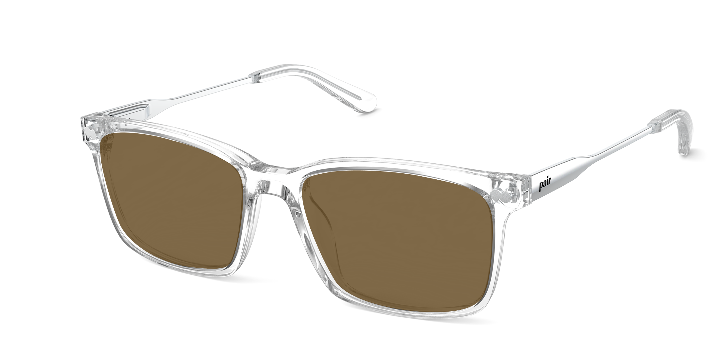 The Kirby - Crystal Clear Acetate Silver Metal Sun - Image 2