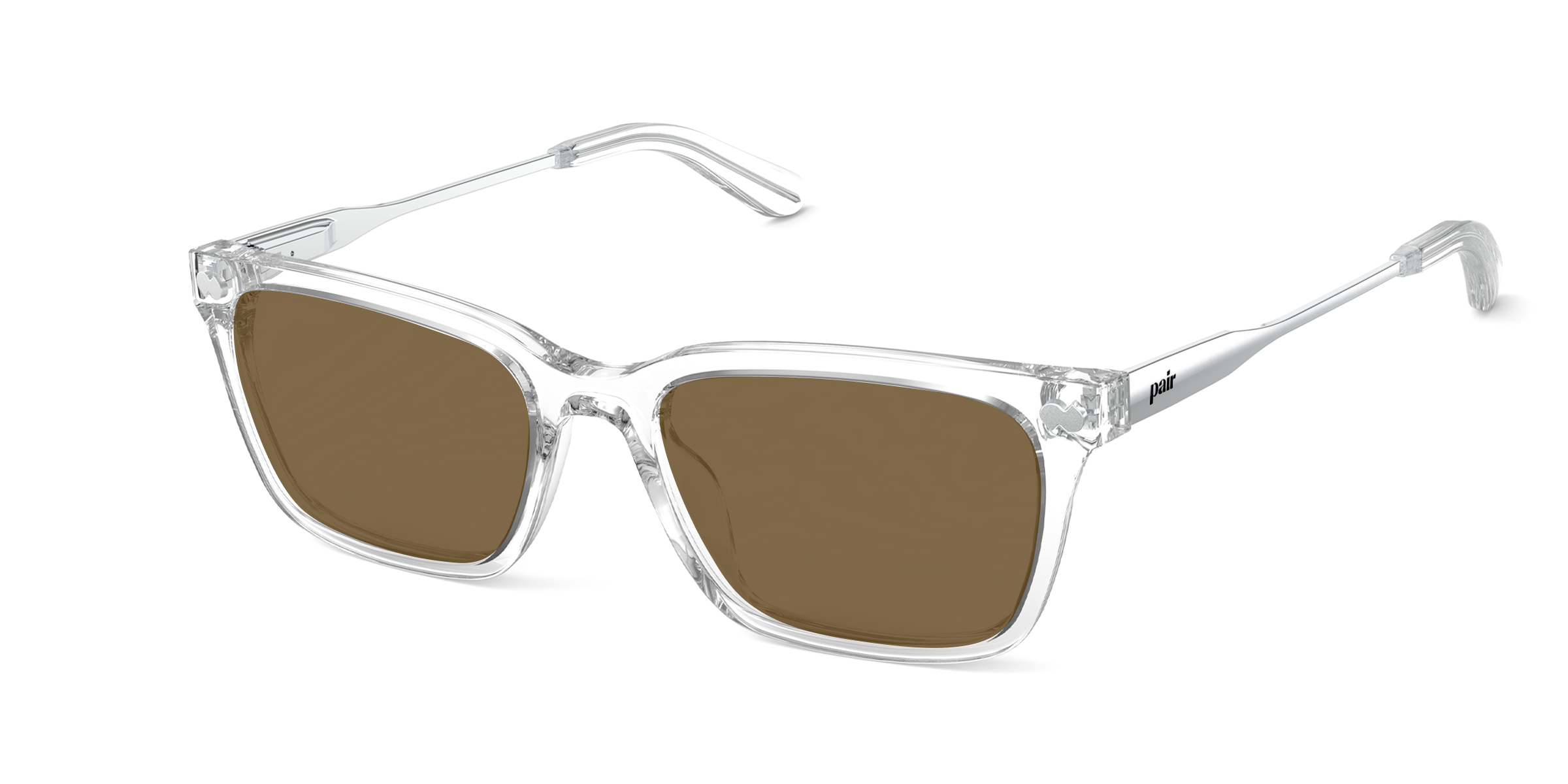 The Larkin - Crystal Clear Acetate Silver Metal Sun - Image 2