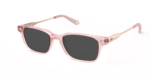 The Finley - Pink Clear Acetate Rose Gold Metal Sun
