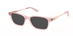 The Finley - Pink Clear Acetate Rose Gold Metal Sun