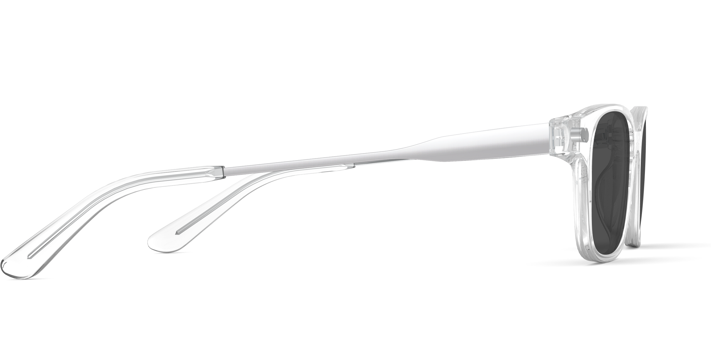 The Finley - Crystal Clear Acetate Silver Metal Sun - Image 5