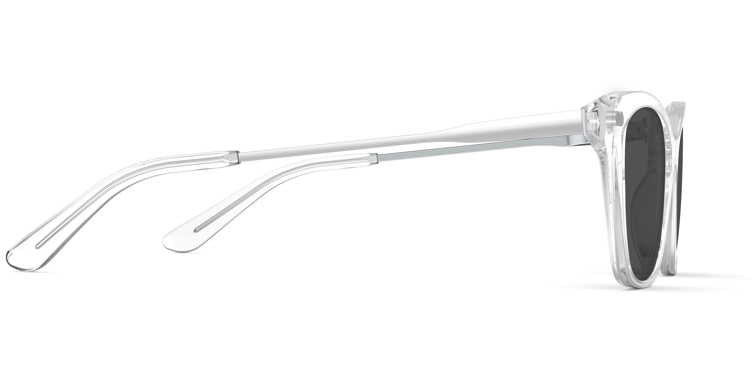 The Wanda - Crystal Clear Acetate Silver Metal Sun - Image 5