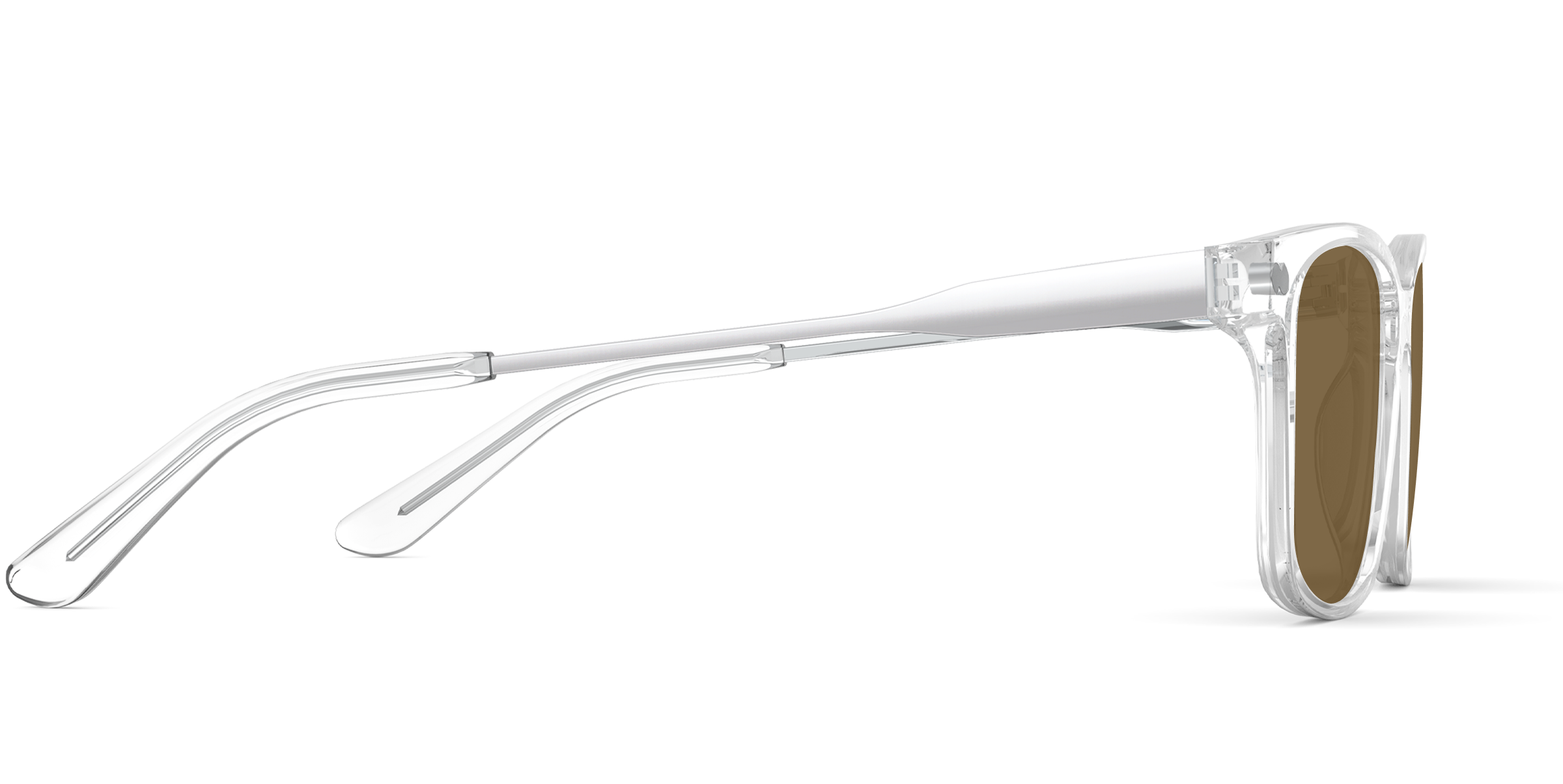 The Kirby - Crystal Clear Acetate Silver Metal Sun - Image 6