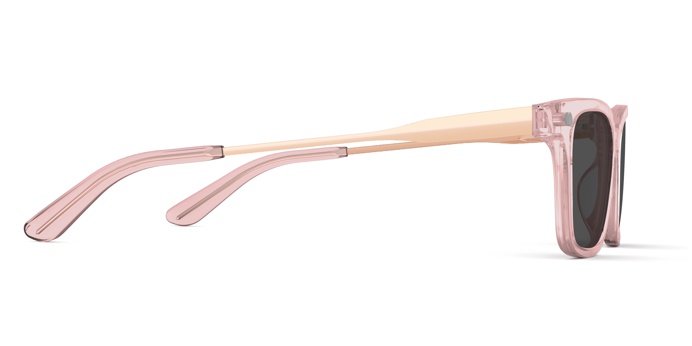 The Larkin - Pink Clear Acetate Rose Gold Metal Sun - Image 5