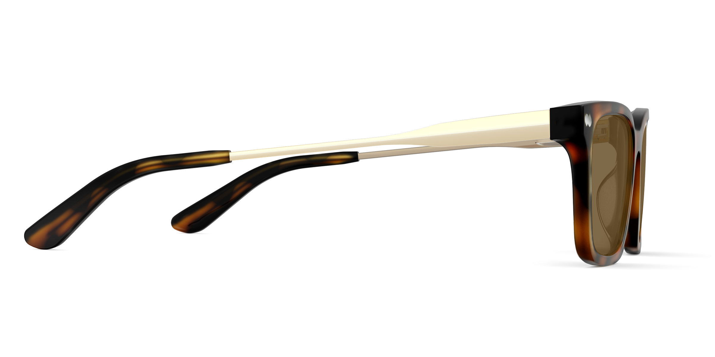 The Larkin - Tortoise Acetate Gold Metal Sun - Image 6