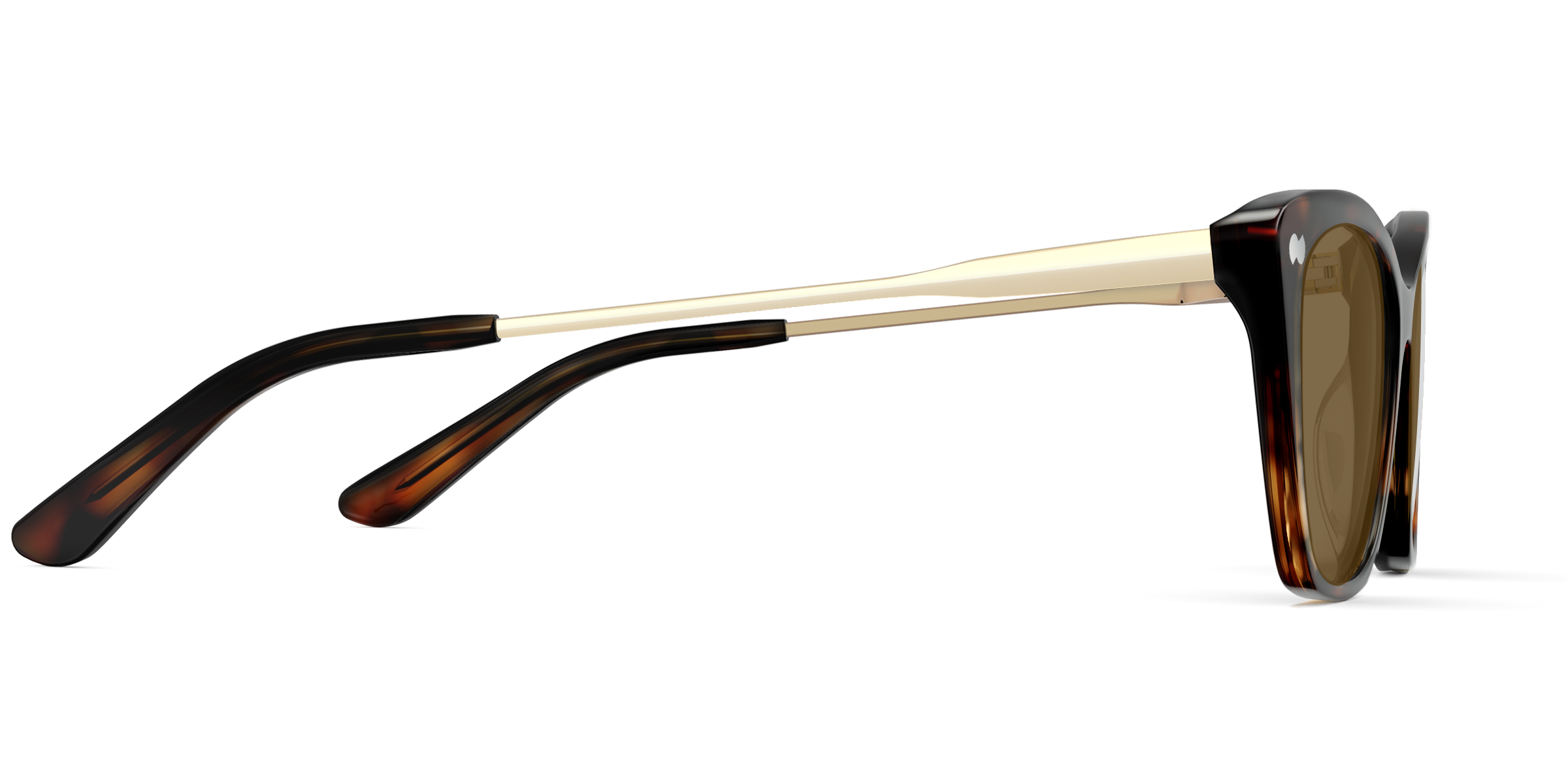 The Wanda - Tortoise Acetate Gold Metal Sun - Image 6