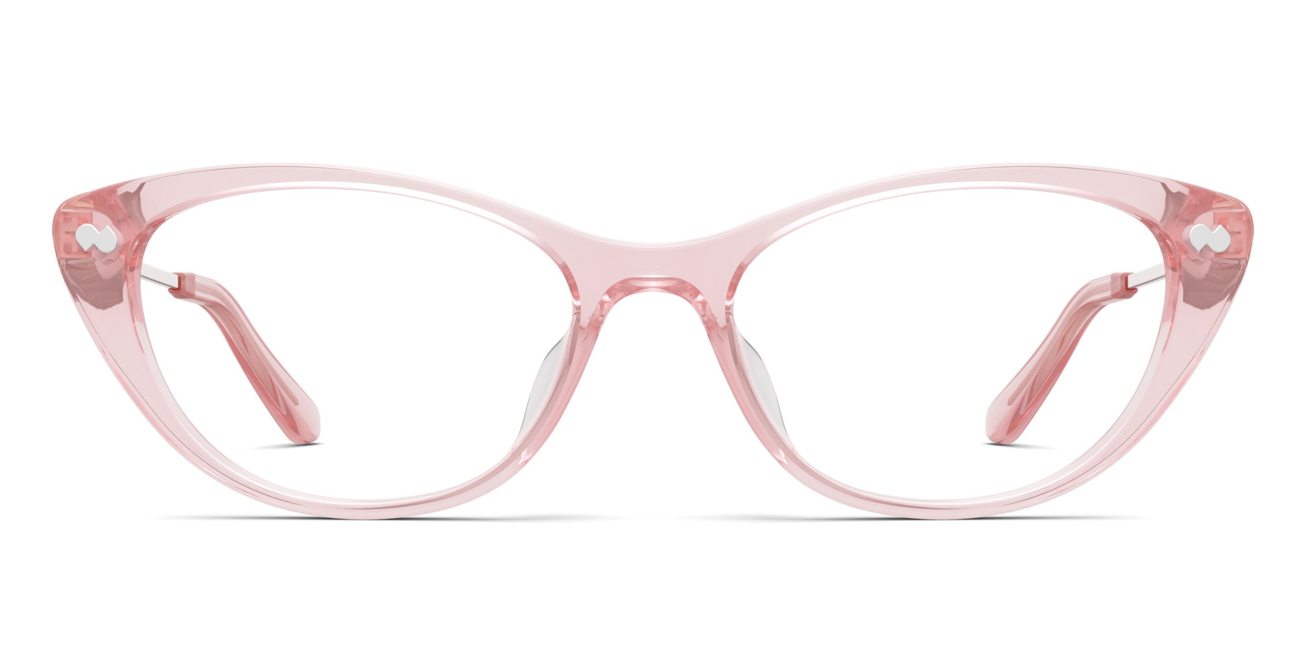 The ella - Pink Clear Acetate Rose Gold Metal - Image 2