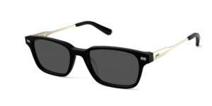 The Finley - Black Acetate Gold Metal Sun