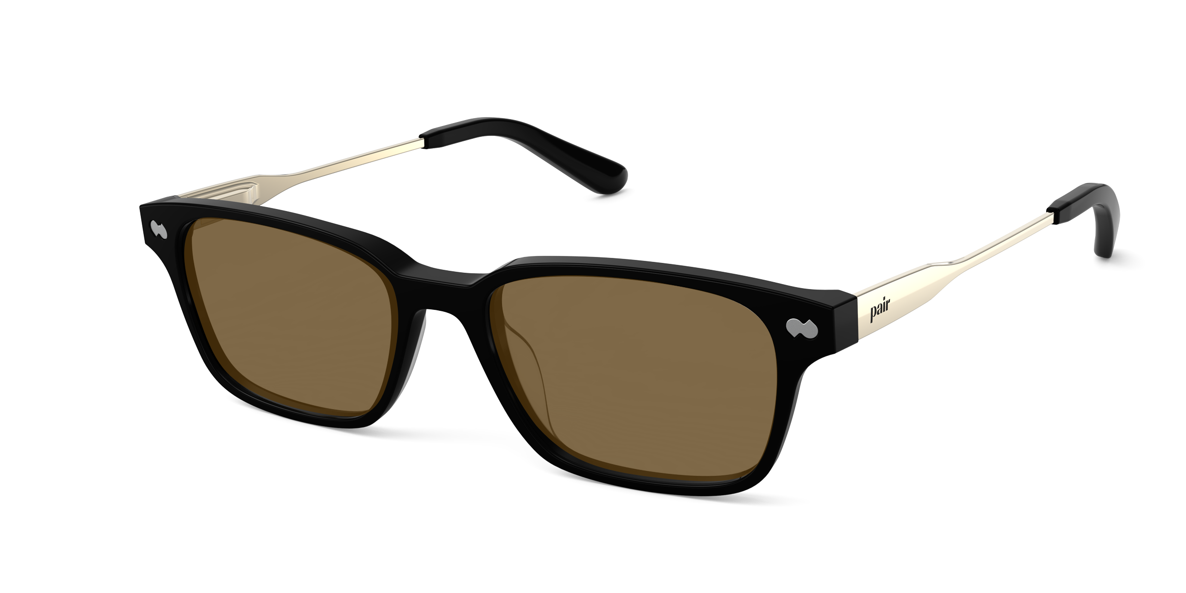 The Finley - Black Acetate Gold Metal Sun - Image 2