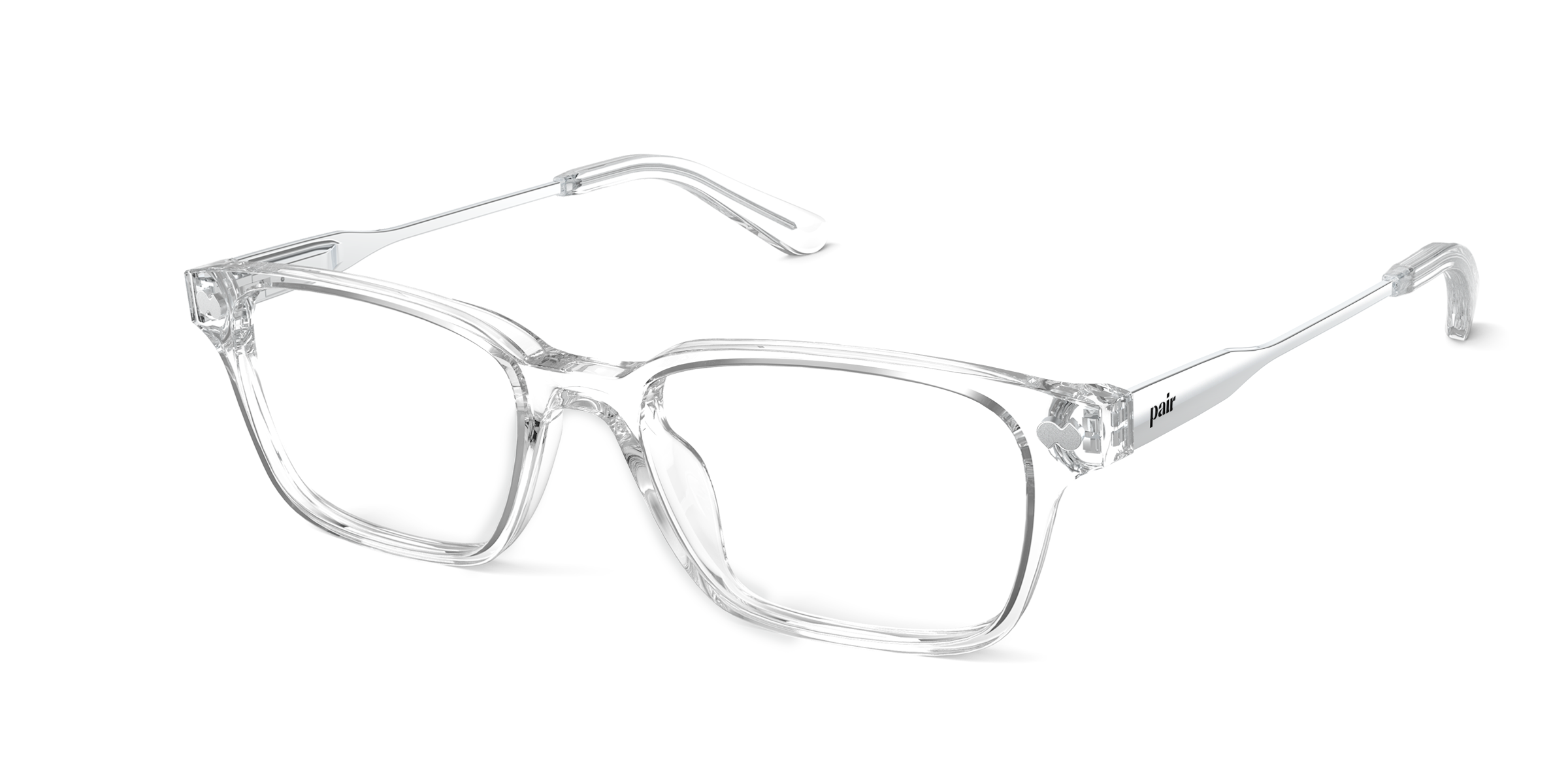 The Finley - Crystal Clear Acetate Silver Metal