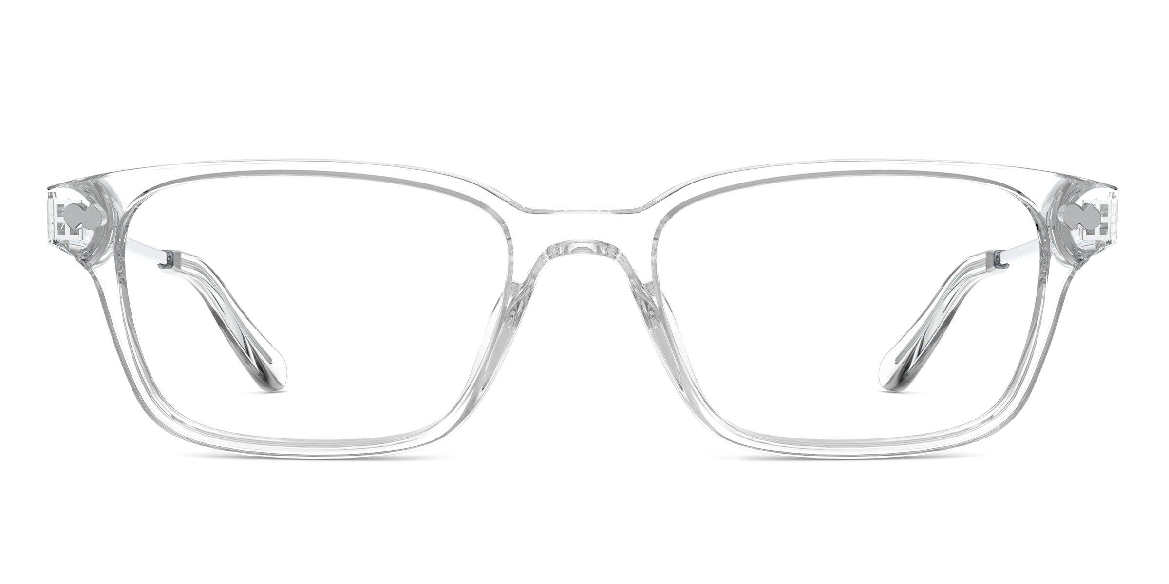 The Finley - Crystal Clear Acetate Silver Metal - Image 2