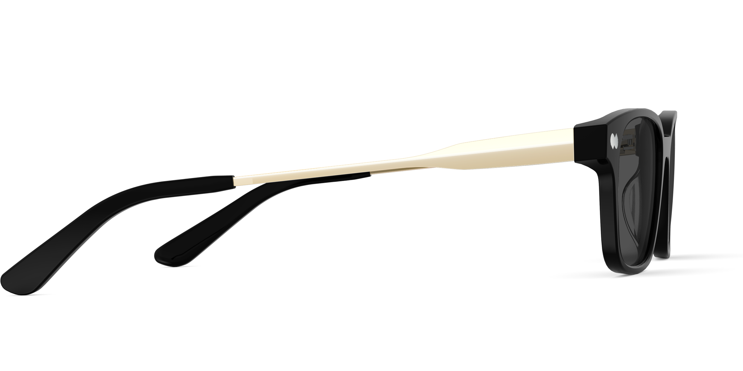 The Finley - Black Acetate Gold Metal Sun - Image 5