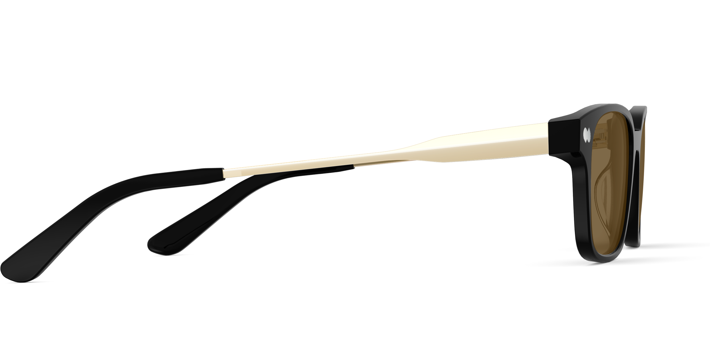 The Finley - Black Acetate Gold Metal Sun - Image 6