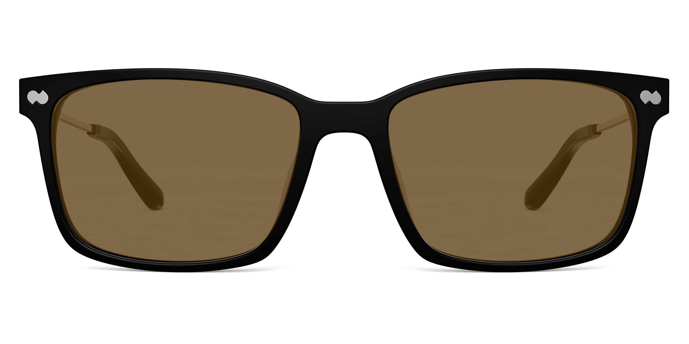 The Kirby - Black Acetate Gold Metal Sun - Image 4