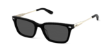 The Larkin - Black Acetate Gold Metal Sun