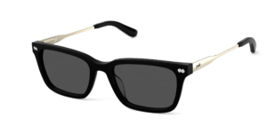 The Larkin - Black Acetate Gold Metal Sun