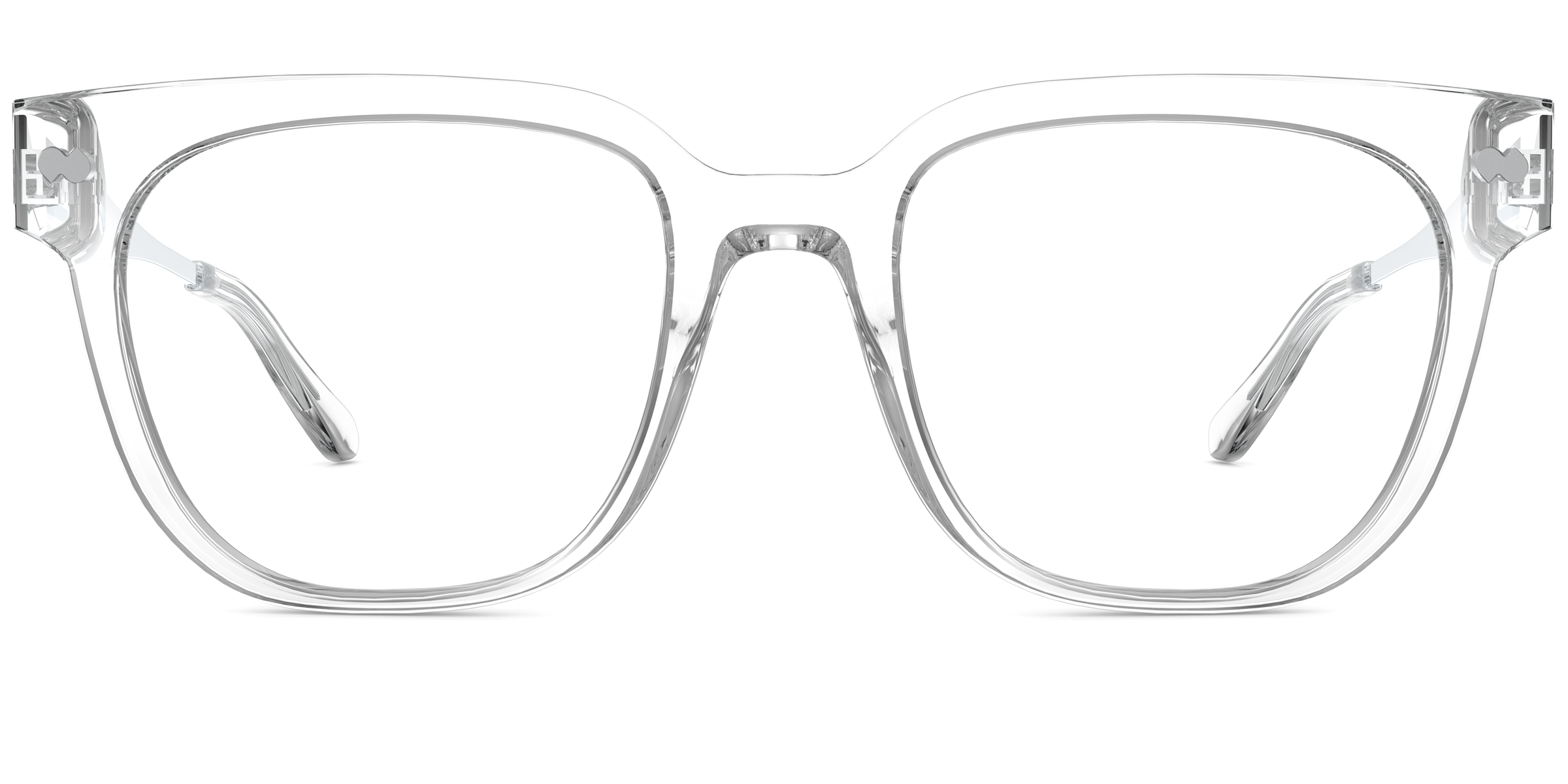 The Murphy - Crystal Clear Acetate Silver Metal - Image 2