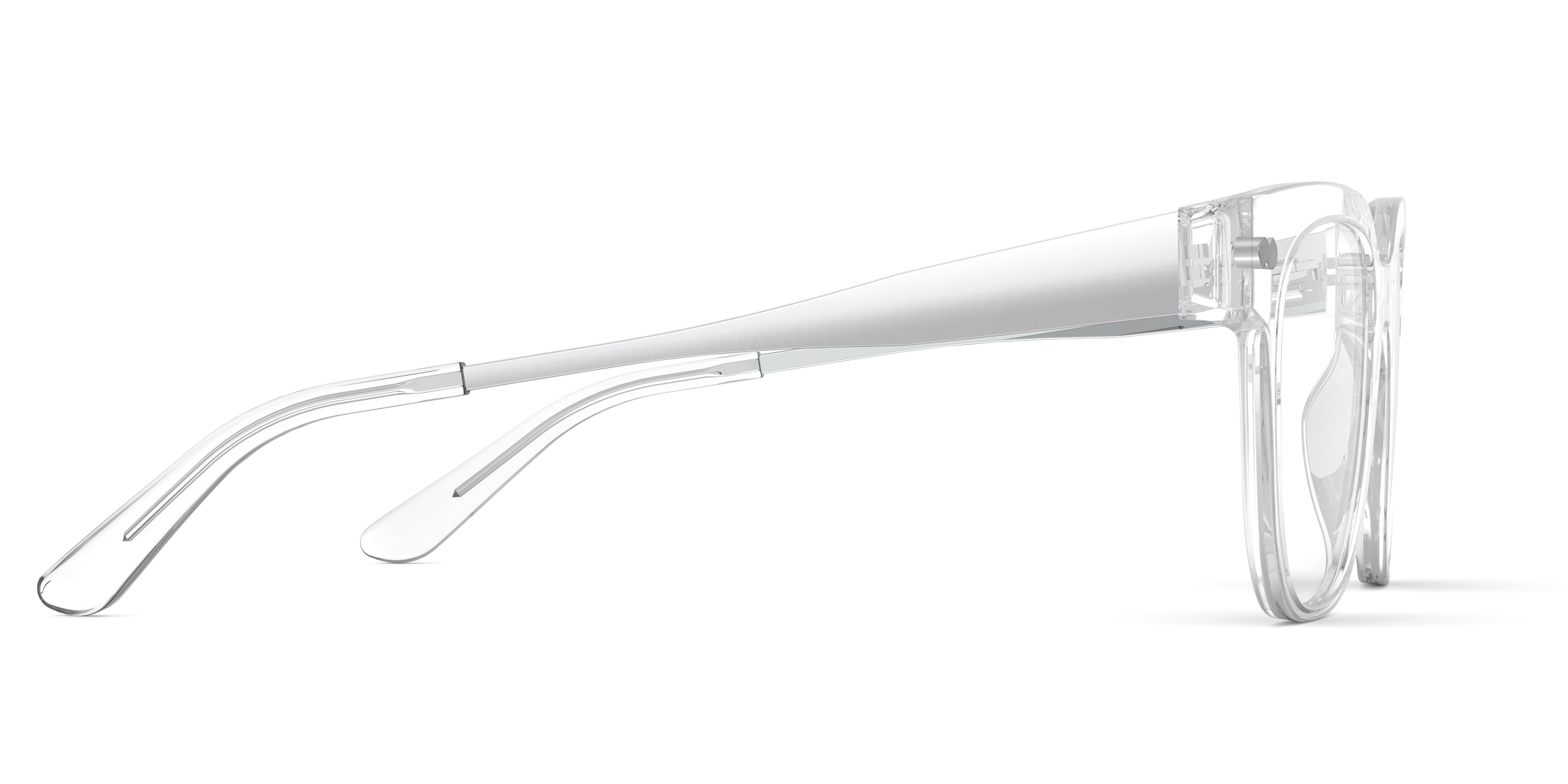 The Murphy - Crystal Clear Acetate Silver Metal - Image 3