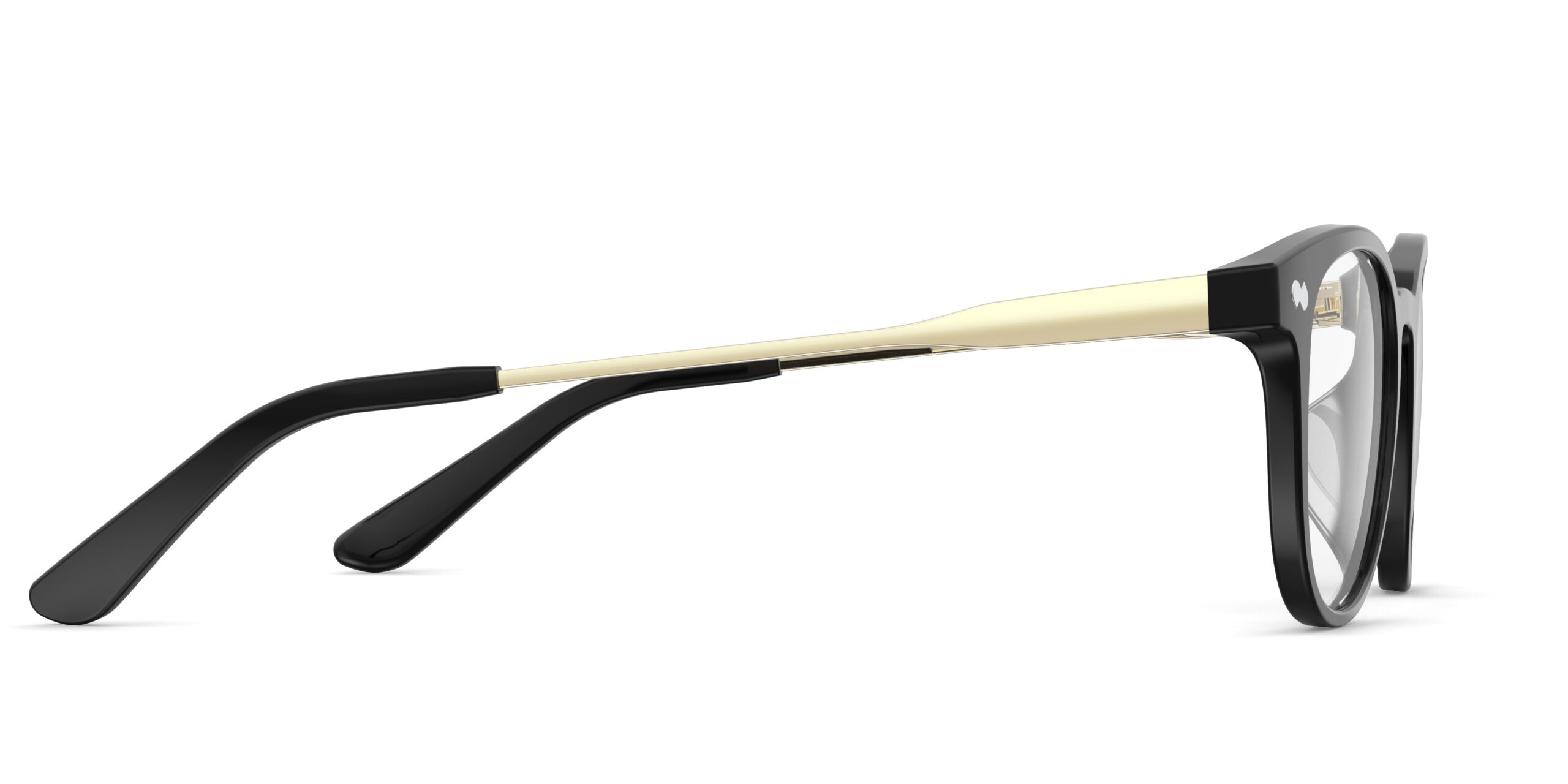 The Reese - Black Acetate Gold Metal - Image 3